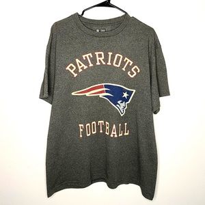 NFL Men’s New England Patriots T Shirt Size L Grey
